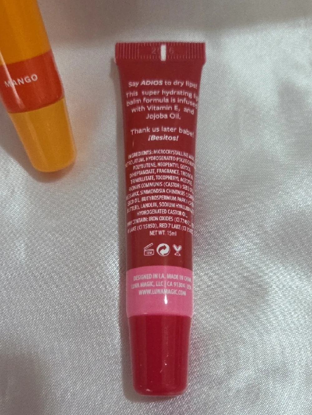 2pcs Hydrating Lip Balm Set - Mango & Cherry